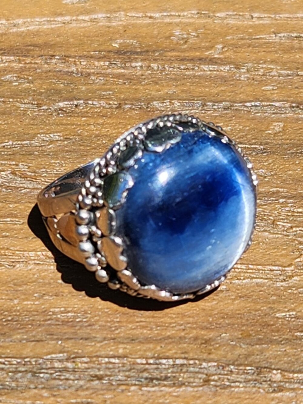 SAJEN Blue Kyanite RING, size 8 - Picture 5 of 14
